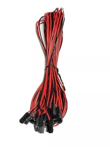 10 Stück 2Pin 26AWG Buchse auf Buchse 70cm 2,54mm Dupont Jumper Kabel Stecker - Bild 1 von 6