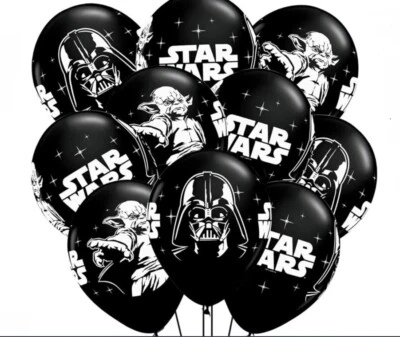 Globos STAR WARS x10 Decoraciones Fiesta Cumpleaños Globo Látex Niños Niñas YODA Foto 1 de 4