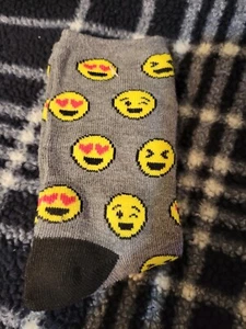 Boy Crew Socks Funny Emoji - Picture 1 of 1