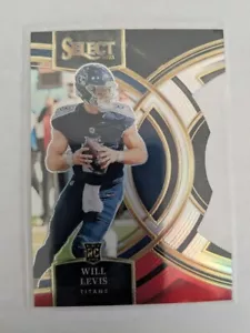 Panini Select 2023 negro rojo troquelado Will Levis RC #148 Tennessee Titans - Imagen 1 de 1