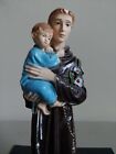 St Anthony Of Padua With Child Statue 33cm Tall Vintage