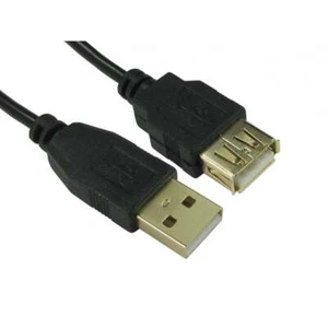 Cable de extensión USB2.0 tipo A macho a tipo A hembra dorado destellado 1m 1,8m 3m - Imagen 1 de 4