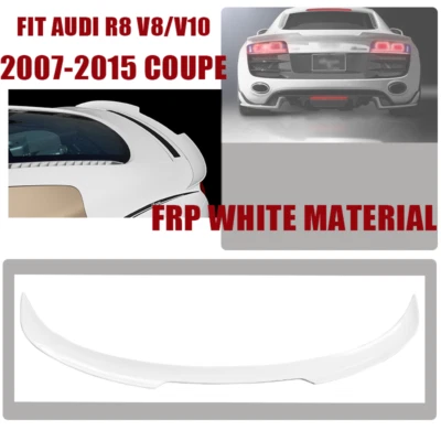 Alerón trasero de maletero material blanco FRP para Audi R8 V8/V10 cupé 2007-2015 Foto 1 de 4