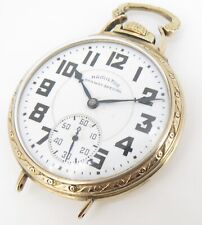 .1942 Hamilton 992B 16s 21 Jewel Gold Filled Open Faced Pocket / Wrist Watch