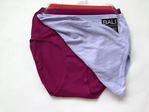 NWT BALI COMFORT REVOLUTION SEAMLESS Microfiber Brief Panties DFAK88 3 PAIRS 6/7 - Picture 1 of 8