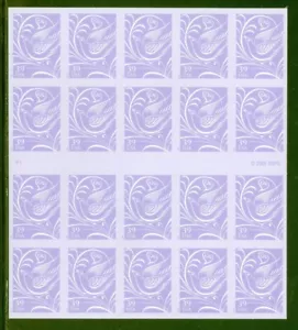 US 3998 Our Wedding, Dove, Complete Pane/20, MNH - Picture 1 of 2