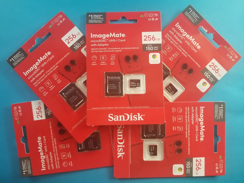 NEW LOT OF 5 SanDisk ImageMate microSDXC Memory Card - 256GB Micro - Free ShipN! - Image 1 of 1