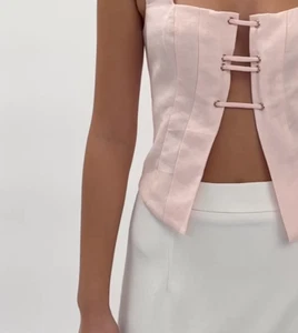 KOOKAI Palm Top In Heavenly Pink New With Tags Size 8 - Picture 1 of 15