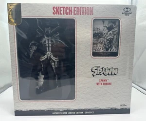 Spawn with Throne Sketch Edition McFarlane Gold Label 7 in. LE 3000 - Picture 1 of 3