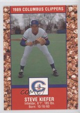 1989 Cracker Jack Columbus Clippers Police Steve Kiefer #15