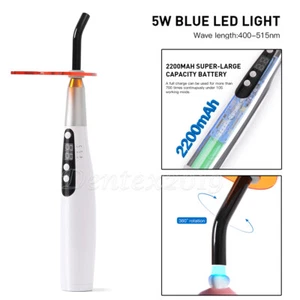 Luz de Curado LED Dental Inalámbrica 1400 mW/cm2 2200 mAh Capacidad Batería 3S - Imagen 1 de 13