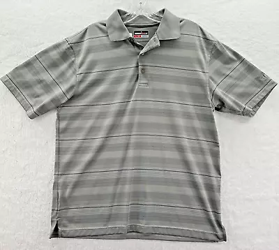 Polo de golf gris grande para hombre Grand Slam rendimiento gris manga corta atlético Foto 1 de 4