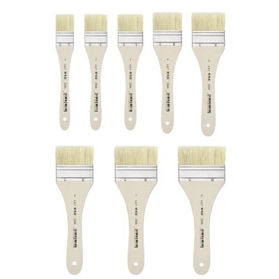 XDT#2806 Hake Artist Paint Brush Set Hog Bristle - image 1 of 4