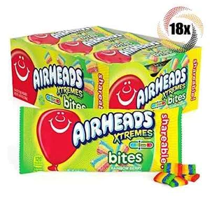 Airheads Xtremes Gürtel süß saure Süßigkeiten, Rainbow Berry 4oz, (18er Pack) - Bild 1 von 2