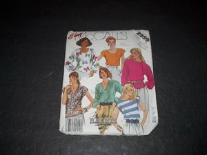 Camisetas McCall's Pattern 2959 Misses' con hombros extendidos y escote Var 14, 16 UC - Imagen 1 de 3