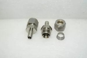 SWAGELOK SS-810-R-6 TUBE FITTING REDUCERS 1/2" X 3/8" TUBE OD STAINLESS LOT OF 2 - Picture 1 of 6