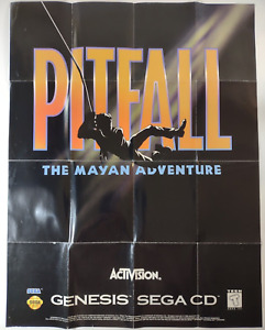 Pitfall the Mayan Adventure Promo Inserisci Poster Serie CD Genesis | C6