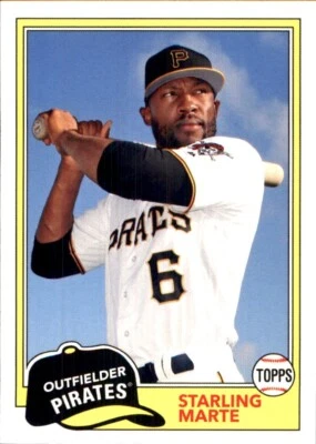 2018 Topps Archives #208 Starling Marte pittsburgh pirates - Image 1 of 2