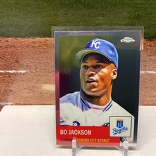 2022 Topps Chrome Platinum Baseball #290 Bo Jackson Kansas City Royals