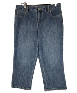 SKYE & CO SIZE 12P DENIM WOMENS CAPRI JEANS EUC - Picture 1 of 9