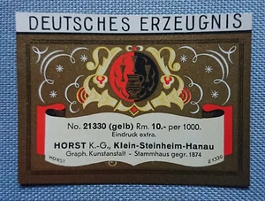 old Bottle Label Wine label label Label Horst Steinheim Art Deco Design - Picture 1 of 2