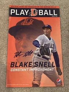 Blake Snell auto signed Durham Bulls Program #3 Rays Padres - Picture 1 of 1