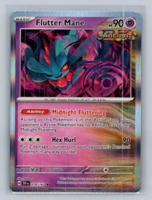Flutter Mane SV05: Temporal Forces 078/162 Near Mint NM Holo Rare - Image 1 of 2