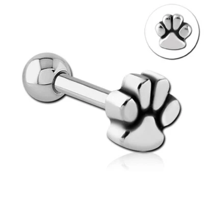 Paw Z587 Helix Tragus Orecchino Cartilagine - Immagine 1 di 2