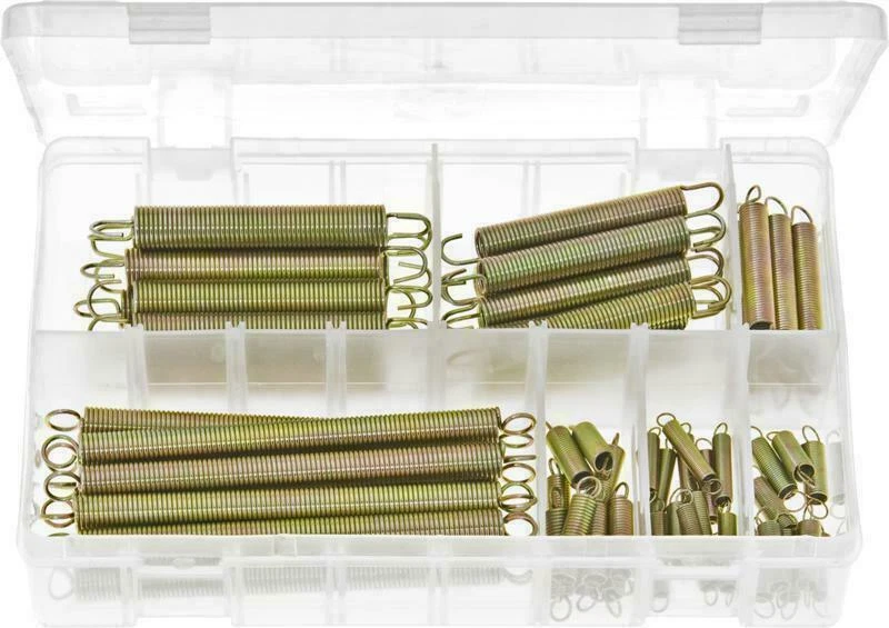 NUTS N BOLTS Assorted Expansion Springs - QTY 70 pcs- 7 sizes Extension Tension AB72