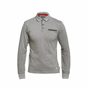 Duke Polo Shirt Mens Long Sleeve Casual Wear Jacquard Collar Brockville 2XL-6XL - Picture 1 of 4