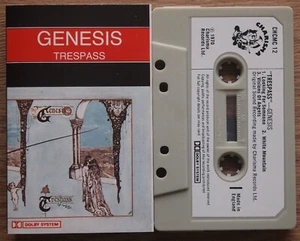 GENESIS - TRESPASS (CHARISMA CLASSICS CHCMC12) 1980s UK CASSETTE REISSUE PROG - Picture 1 of 3