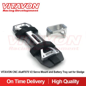 Juego de bandeja de servo montaje y batería VITAVON CNC aluminio #7075 V2 para sil trineo Traxxas - Imagen 1 de 5