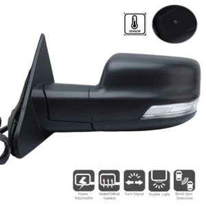 Mirror For Ram 1500 2019-2024 Left Driver Side W/Sensor Blind Spot Signal Heated - Picture 1 of 16