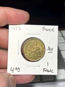 1923 France 1 Franc - Picture 1 of 2