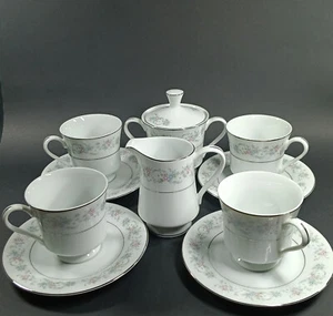 Vintage CHADDS FORD Teeservice, Kaffeetassen, Tassen, Untertassen, Milchkännchen, Zuckerdeckel - Bild 1 von 14