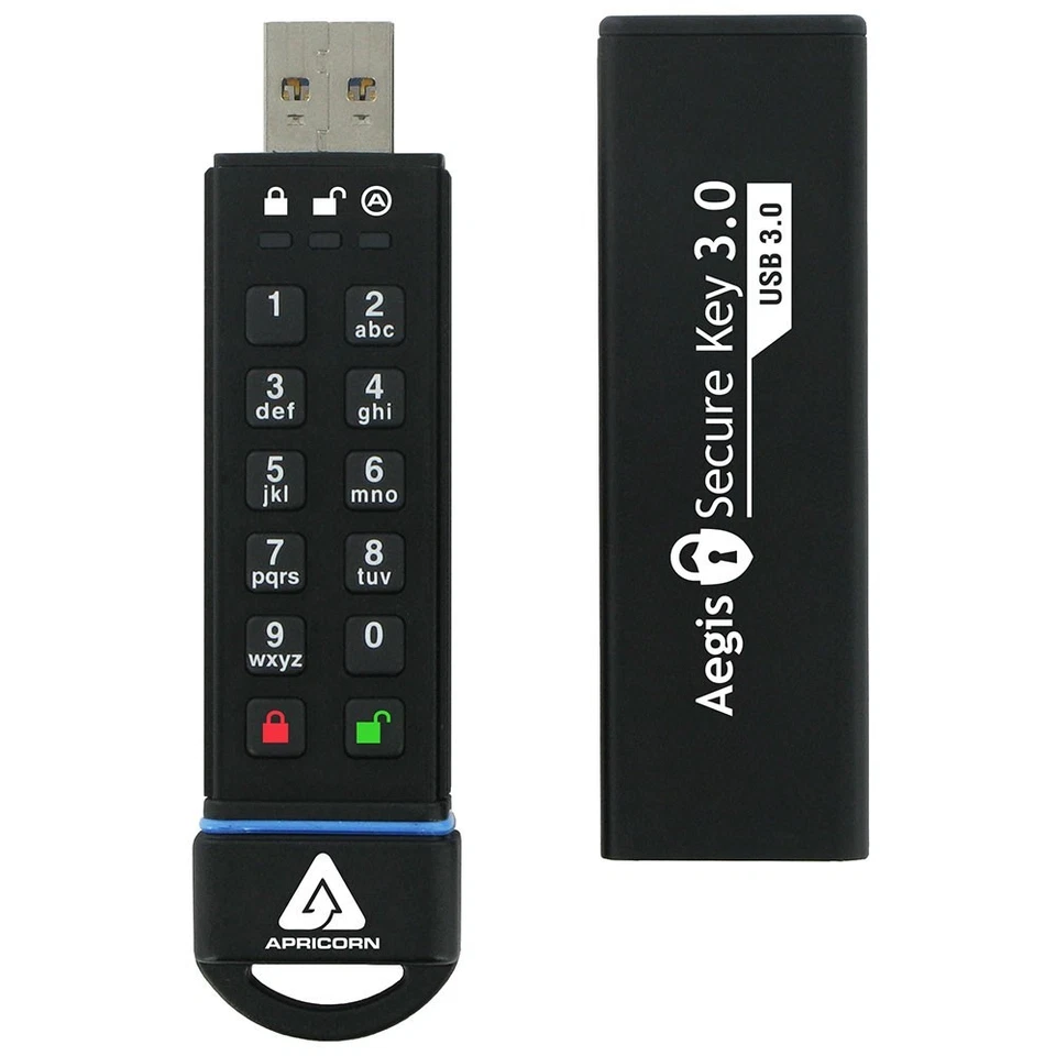 Apricorn Mass Storage Ask3-120Gb 120Gb 256Bit Aes Xts Hardware Encrypted Secure - Image 1 of 4