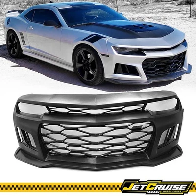 Fits 14-15 Chevy Camaro 5TH to 6th Gen ZL1 Type Front Bumper Conversion Cover PP - Изображение 1 из 4