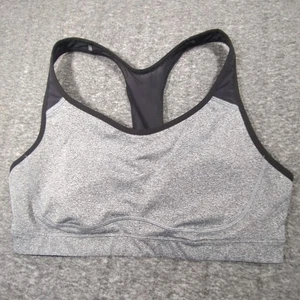Sujetador deportivo activo Old Navy Go-Dry para mujer L negro/gris inalámbrico gimnasio - Imagen 1 de 3