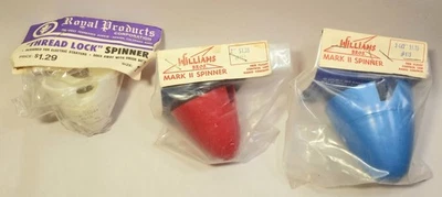 De colección R/C Avión Hélice Spinner Lote 3 piezas 2", 2.5" Williams Bros. Mark 2 Royal  Foto 1 de 4