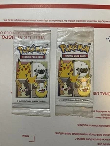 25th Anniversary General Mills Pokemon Cereal 3 Card Booster Packs Lot Of 2 - Picture 1 of 1