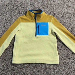 Kid's Cotopaxi Abrazo Half Zip Small Camp Outdoor / Amber Wheat Yellow Blue - Picture 1 of 9