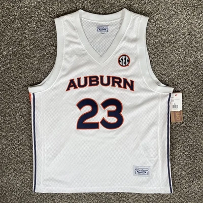 Auburn Tigers Jersey Basketball Men's XL White SEC NCAA Okoro 23 Retro Brand - Image 1 of 4