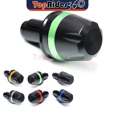 GREEN CNC Bar End Sliders MOIRE For Kawasaki GTR1400 CONCOURS 14 07-21 20 19 18 - Изображение 1 из 4