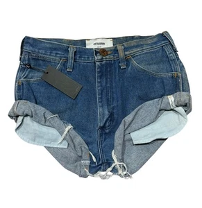 EIN TEELÖFFEL Vintage Banditen verdrehter Bündchensaum entspannte Shorts $ 150 Größe XS (OT21) - Bild 1 von 9