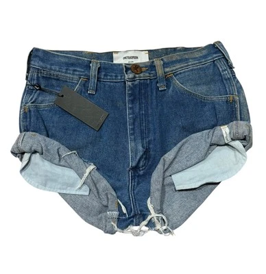 ОДНА ЧАЙНАЯ ЛОЖКА винтажные бандиты витой манжеты кромки расслабленный шорты $150 размер XS (OT21) - Изображение 1 из 4