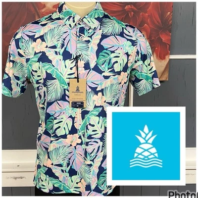 Camisa polo de golf Chubbies para hombre talla mediana rendimiento absorbente Foto 1 de 4