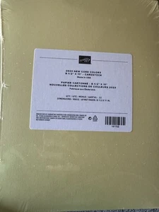 Stampin Up 2023 NEW CORE COLORS 8.5 x 11 NEW SEALED 22 sheets CARDSTOCK - Picture 1 of 2