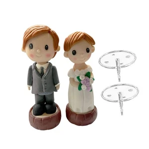 Bride Groom Cake Decoration Wedding Cake Topper Statue Romantic Sculpture Art - Picture 1 of 6