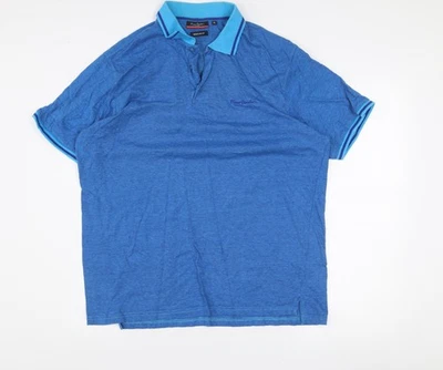 Polo Pierre Cardin Para Hombre Azul Rayas Calce Regular XL Foto 1 de 4