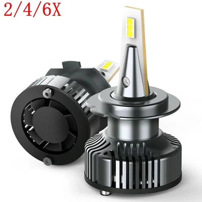2/4/6X H7 LED Headlight Bulb for Mercedes Benz SL S SLK E CL Class High Low Beam - Image 1 of 4